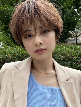 アミー 駒澤(Ammy komazawa) #切りっぱなしボブ #前下りボブ #顔周りレイヤー #小顔カット