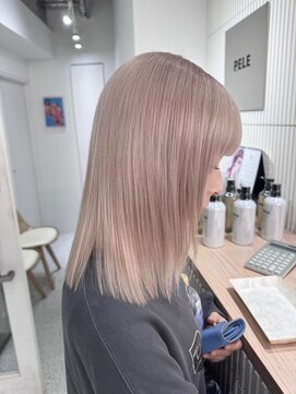 ペレ アネックス 大阪梅田茶屋町店(PELE ANNEX) 着物ヘア/ダークアッシュ/ミディアムレイヤーカット/梅田