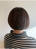 大人可愛い◎ブラウン×丸みボブ