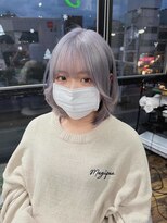 ガルボ ヘアー(garbo hair) 寒い季節にぴったり寒色カラー