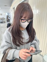 ユイマァル 岡山店(YUIMARL)&nbsp;スーパーロングレイヤー20代30代40代柔らかピンクベージュ