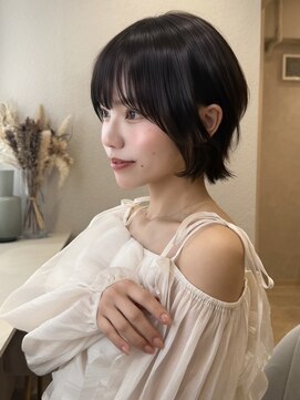 ロンド ロワール 門前仲町(Lond Loire) イメチェンピンクベージュ前髪クールショートアンブレラカラー
