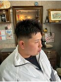 MEN’S HAIR/波巻きツイストスパイラル/リバースセンターパート