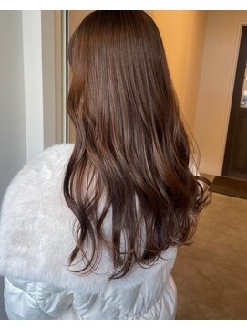 ロッカ(ROCCA) 大人ガーリーとろみブラウン×ゆる巻き