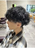 波巻きパーマ