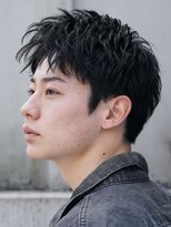 フィフス 大分(fifth)&nbsp;大分ツイストパーマメンズカットベリーショートツーブロック緩め
