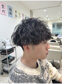 メンズ　メンズパーマ　フェザーパーマ　波巻パーマ　特殊パーマ