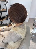 美フォルムボブ　× &nbsp;&nbsp;美髪白髪ぼかしカラー