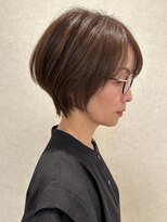 ジアン バイ ミルボン 西宮ガーデンズプラス(GIEN by milbon)&nbsp;大人ショート/くびれショート/ナチュラルブラウン/白髪ぼかし