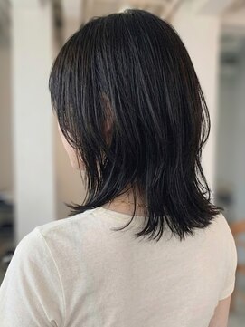 リル バイ フレイムス 川口(Lilou by Frames) ショートボブくびれボブ20代30代◎前髪ありウルフレイヤー川口