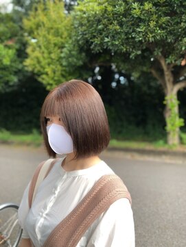 ナンバーフォーナチュラル(NO4 natural) 14. ミニボブ/ピンクブラウン/似合わせ/ツヤ感/垢抜け