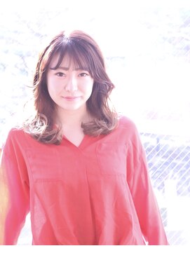 ヘア アンドメイク キヨシ(Hair and Make kiyoshi) kiyoshi/ナチュラル　＊オレンジレッド　シースルーバング＊