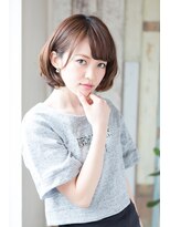 ニコ(NiCO)&nbsp;【NiCO 八戸】大人可愛い 耳かけ 丸みショート ナチュラルボブ♪