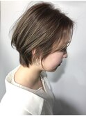 ショート×アッシュブラウン