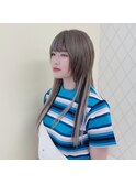 透け感グレージュカラー