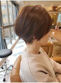 浦和ショートヘアショートカット韓国白髪ぼかし白髪染めボブ