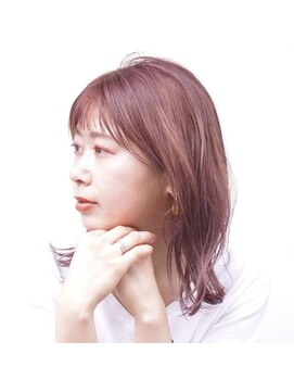 ドルセ(Dulce) 【Dulce】ピンクカラー×ショートバング×ミディアム