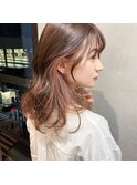 【VIVO】西屋綾香 インナーカラー さくらピンク 韓国カラー