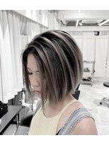 シエラ 心斎橋(CIERA.)&nbsp;CIERA.バレイヤージュ×前下がりボブ