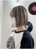 コントラストカラー×ボブ