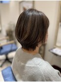 ハイライトショートボブ