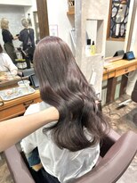 ロア 福岡天神本店(LORE) 透け感たっぷりなやわらかブラウン◎