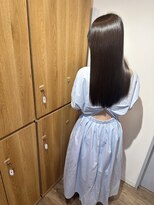 イオエ 梅田(ioe)&nbsp;ダブルカラー/大人ボブ/黒髪スタイル/髪質改善/縮毛矯正