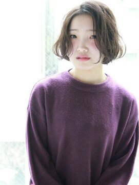 エムスラッシュ センター南(M.SLASH) ■オリーブアッシュのくせ毛風ボブM.SLASHセンター南17-20