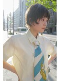 【 MAULOA】 マッシュショート×透明感ネイビーカラー