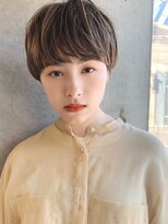 アンドレイ 表参道(andrey)&nbsp;デザインカラー/レイヤーカット/ウェットヘア/オリーブベージュ