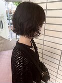ボブパーマ/ショート/ダークブラウン/青葉台