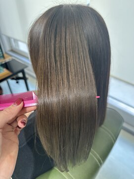 ヘアーアンドビューティーザ エフ(Hair Beauty the F) *艶髪_髪質改善カラー_オリーブグレージュ_161