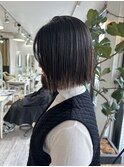 切りっぱなしボブ ぱつっとボブ 西宮北口美容室