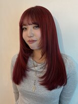 ゼスト パーク(ZEST PARK)&nbsp;赤髪　暖色カラー　ブリーチ　吉祥寺　レイヤーカット