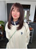 ピンクブラウン+ラベンダーブラウン+顔周りレイヤー
