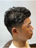短髪パーマ