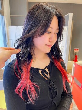 シー 野田店(she.) 巻き髪裾カラー