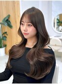 韓国スタイル/ナチュラルくびれへア_くびれ巻き_レイヤーカット