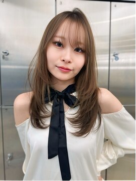 サンド ミュウ 横浜店(sand mieu) 抜け感/ミディアムレイヤー/ベージュカラー/韓国風/横浜駅