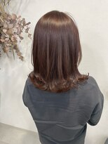 ベルム(Belme) ★くびレイヤー外ハネ髪質改善カラーミルクティーグレージュ