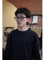 エディ(Edy)&nbsp;メンズスパイキーショート刈り上げツイストピンパーマ眉毛カット