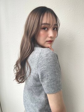 カバーヘア ブリス 上尾西口店(COVER HAIR bliss) コテ巻き風パーマ/ミルクティーベージュ/イメチェン小顔p上尾