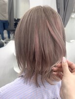 モア シルエ(MoA cilue)&nbsp;ミルクティーグレージュ×ピンクベージュローライト【田中】