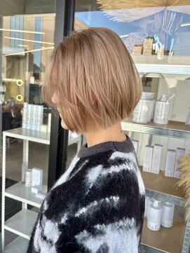 ロマーリ 岡山店(LOMARLIE) ケアブリーチ20代30代40代ブロンドカラー髪質改善カラー