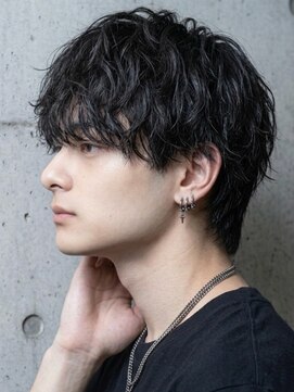 ヘッドストック 大和八木店(HEAD STOCK) シャドウパーマソフトツイスト縦落ちパーマメンズカット毛流れ