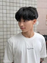 エルパティオ(EL PATIO)&nbsp;黒髪マッシュ×ナチュラルニュアンスパーマ