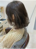  夏ヘア☆サマーベージュ×シースルーボブ