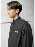 【IRIE HAIR赤坂】センターパート×ダークグレーアッシュ