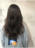 long×グレージュ×curl style