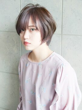 マックスビューティーギンザ(MAXBEAUTY GINZA)　 小顔カットショートボブラベンダーベージュ【銀座/銀座駅】